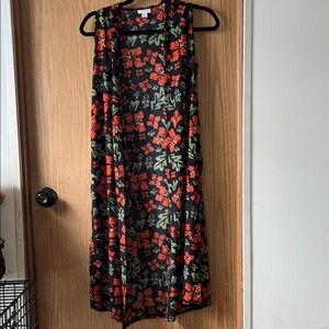 Lularoe Joy Floral Sleeveless Wrap